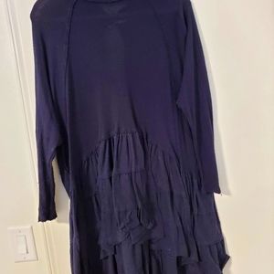 Free People Navy Tunic size Large.